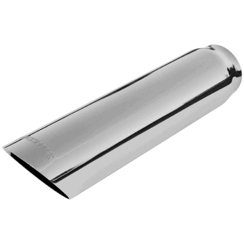 Flowmaster 15362 Exhaust Tip 3 Inch Cut Angle Polished 304 Stainless Steel Fits 2.50 Inch Tubing Weld On - Image 1